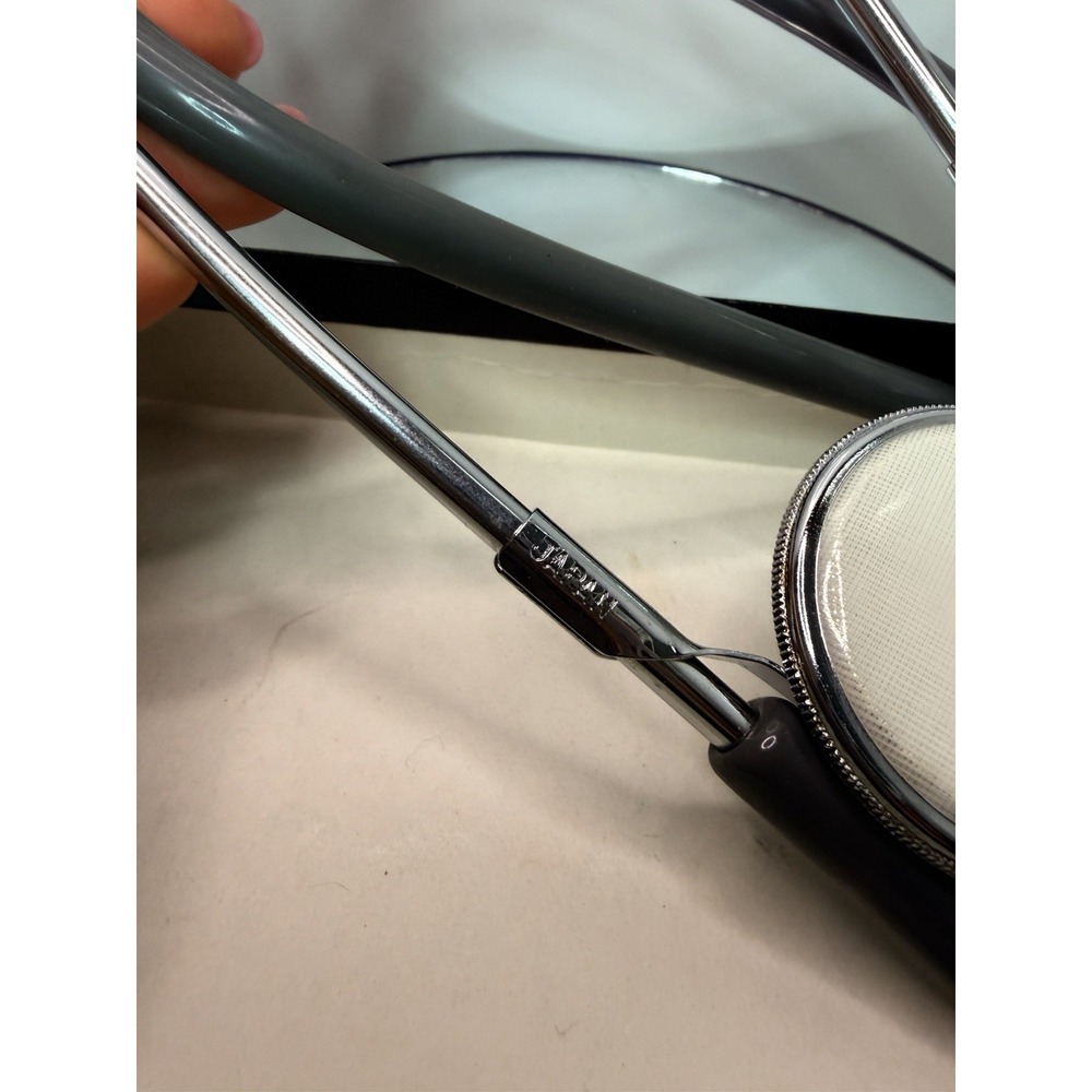 Vintage Labtron No 400 Dual Head Lightweight Stethoscope Grey Made in Japan - Picture 6 of 6